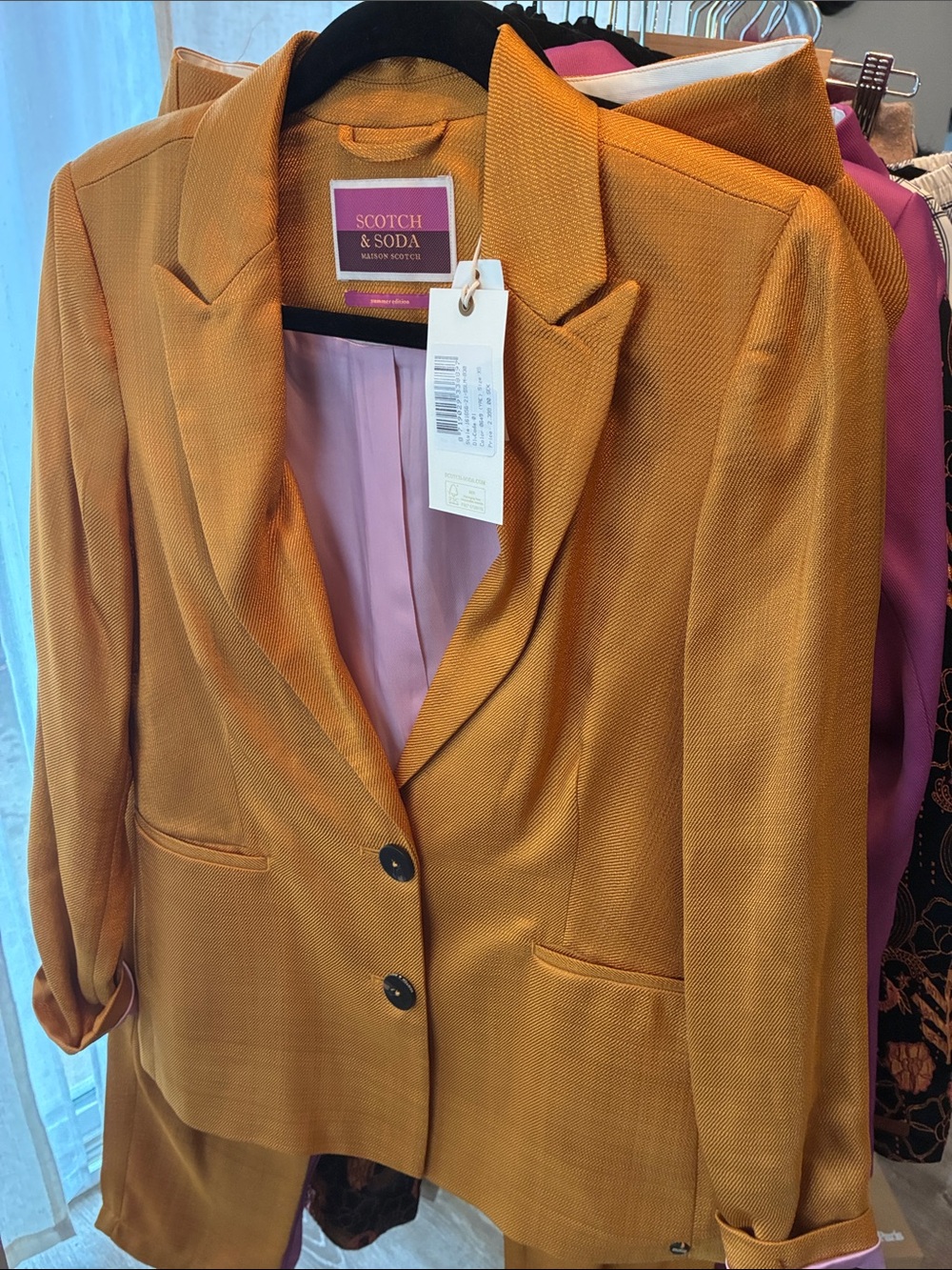 Scotch & Soda Maison Summer Edition Women's Gold Jacket Blazer (read notes)